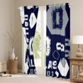 thumbnail image 3 of Manfei Letter D Monogrammed Black Out Curtains,Dallas Sport City Curtains Pack of 2 (42x63 Each),Gray Blue Bedroom Curtains For Boys Kids,Microfiber Room Decorative, 3 of 6