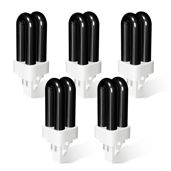 Yeacher 5 Pack 41050 Bulbs Bug Zapper Replacement Bulbs for DynaTrap DT1050 DT1100 DT1250, 7W UV Light Ultraviolet Mosquito Killer Lamp, 1/2 Acre Trap Replacement Bulb