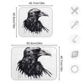 thumbnail image 3 of Bird Head Black Dish Drying Mat Dish Drainer Rack Mats Water Absorbent Non-Slip Easy Clean Heat Resistant for Kitchen Counter, 3 of 8