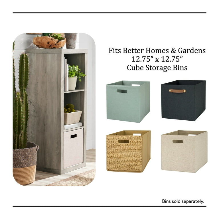 Better Homes & Gardens 3 Cube Storage Organizer, Rustic Gray