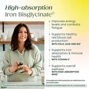 MegaFood Blood Builder Iron Supplement for Women - Vitamin C & B12 - Vegan - 60 Servings