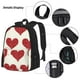 thumbnail image 3 of Disketp Love Mochila Estampada de Gran Capacidad con Lonchera y Estuche, Set de 3 Piezas para Estudiantes, 3 of 7