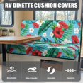 thumbnail image 4 of Uorisanigo RV Dinette Cushion Covers Stretch Camper Cushion Slipcover Replacement Hawaiian Hibiscus Flowers Sofa Chair Furniture Protector for RV Camper Camping Accessories, 4 of 7