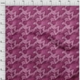 thumbnail image 3 of oneOone Velvet Dark Magenta Fabric Animal Skin Quilting Supplies Print Sewing Fabric By The Yard 58 Inch Wide-V27, 3 of 5