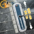 thumbnail image 2 of 42" Commercial Mop, Heavy Duty Dust Floor Mop with 52" Long Handle,Large Industrial Wet Dry Mops,Sweeper Broom for Hardwood, Tile, Laminate,Garage,School,Mall - 1 Cotton & 1 Microfiber Pad, 2 of 8