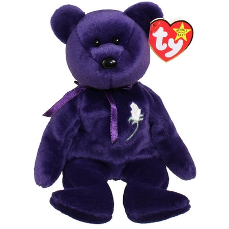 TY Beanie Baby - PRINCESS the Purple Bear (PE Version - 1997) (8.5