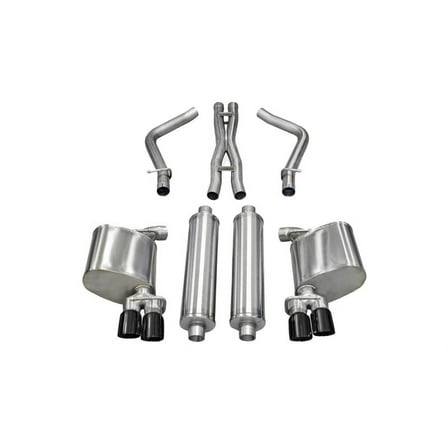 Corsa 11-13 Dodge Charger R/T 5.7L V8 Black Xtreme Cat-Back Exhaust