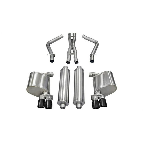 Corsa 11-13 Dodge Charger R/T 5.7L V8 Black Xtreme Cat-Back Exhaust