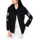 thumbnail image 1 of Levi's Chaqueta con mangas florales para mujer, negro, grande, 1 of 1