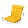 thumbnail image 3 of HAOAN Clearance Rocking Chair Cushion  Rocker Chairs Replacement Cushions Set for Indoor  Water Resistant Extra Cozy Tufted Seat Pads and Non Slip High Back Pad with Ties for Outdoor, 3 of 6