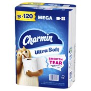 Charmin Ultra Soft Toilet Paper, 30 Mega Rolls, 2-Ply Bath Tissue