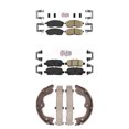 thumbnail image 1 of Transit Auto Front Rear Ceramic Disc Brake Pads and Parking Shoes Kit for Car Nissan Altima KNN-101063, 1 of 8
