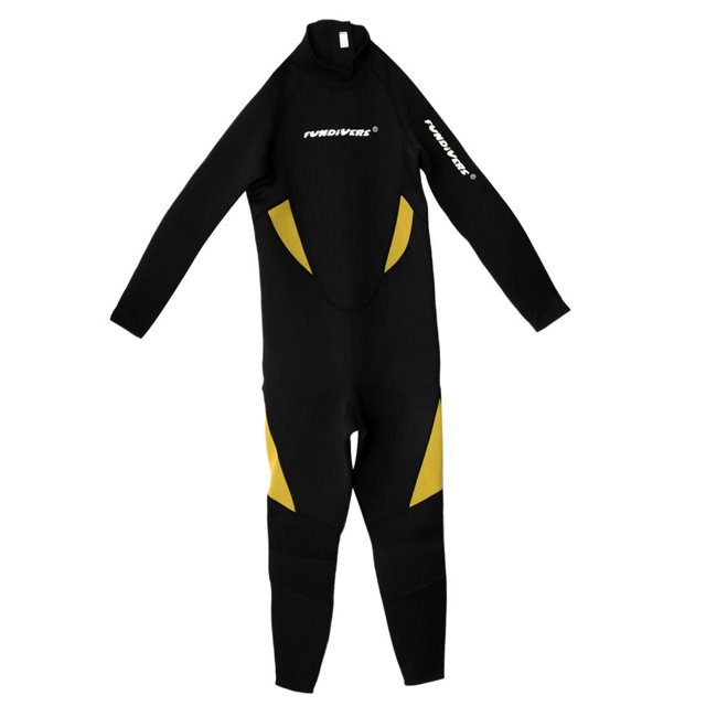 Traje de Neopreno de Buceo Impermeable de Mango rgo Unisexo Proteccion de Amarillo, 2XL Sunnimix Traje de neopreno para hombre