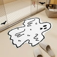 thumbnail image 5 of PALIFEUR Halloween Door Mat, 17"x30" Dirt Trapping Door Mat Indoor Entrance, Washable Non-Slip Front Door Mat Outside Entrance, Halloween Ghost Shape Doormat for Holiday Party Decorations, 5 of 6