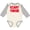 Natural and Heather, variant on Inktastic Heart Throb (red) Boys or Girls Long Sleeve Baby Bodysuit