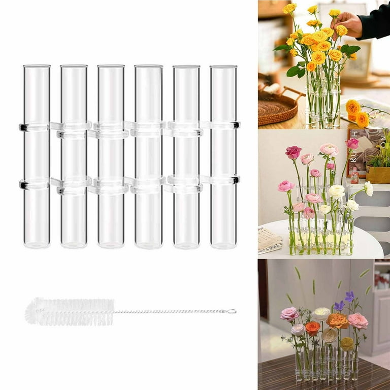 Hinged Flower Vase With Metal Tube Stand Perfect For Weddings