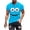 Light Blue, variant on Men's Funny Smile Face Graphic T-Shirt, Novelty Cartoon Short Sleeve Crew Neck Casual Summer Top, S-4XL