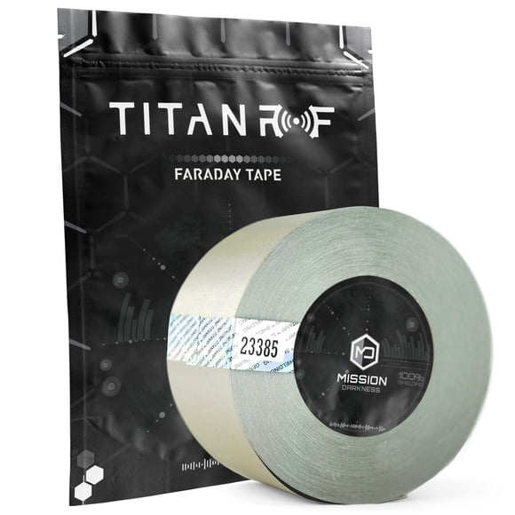 Cinta Faraday Mission Darkness Titan RF de 6,35 cm x 50 m