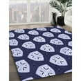 thumbnail image 3 of Ahgly Company Machine Washable Indoor Rectangle Transitional Blue Angel Blue Area Rugs, 8' x 10', 3 of 7