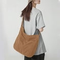 thumbnail image 2 of Canvas Tote Bag Hobo Unisex Crossbody Shoulder Bag Large Messenger Bag for Travel Work School, 2 of 6