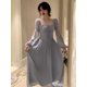 thumbnail image 3 of Vestidos Midi de fiesta de noche de princesa francesa elegante para mujer, Vestidos ajustados de manga larga, ropa Coreana de primavera y otoño, 3 of 4