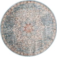 thumbnail image 2 of Rugs.com Newport Collection Rug – 4' Round Blue Medium Rug Perfect For Kitchens, Dining Rooms, 2 of 8