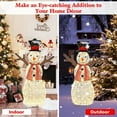 thumbnail image 6 of GVN Indoor/Outdoor Christmas Lighted Snowman Decorations with Pre-Lit 80 Lights, 6 of 6