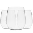 thumbnail image 3 of 48 Pack Plastic Stemless Wine Glasses Disposable 12 Oz Clear Plastic Wine Cups Shatterproof Recyclable and BPA-Free, 3 of 3