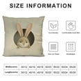 thumbnail image 5 of Nawypu Easter Lumbar Pillow Covers Rabbit Spring Flower Cushion Covers Egg Carrot Colorful Floral Wreath Farmhouse Holiday Easter Pillow Cases for Sofa Couch Home Decor, 5 of 5