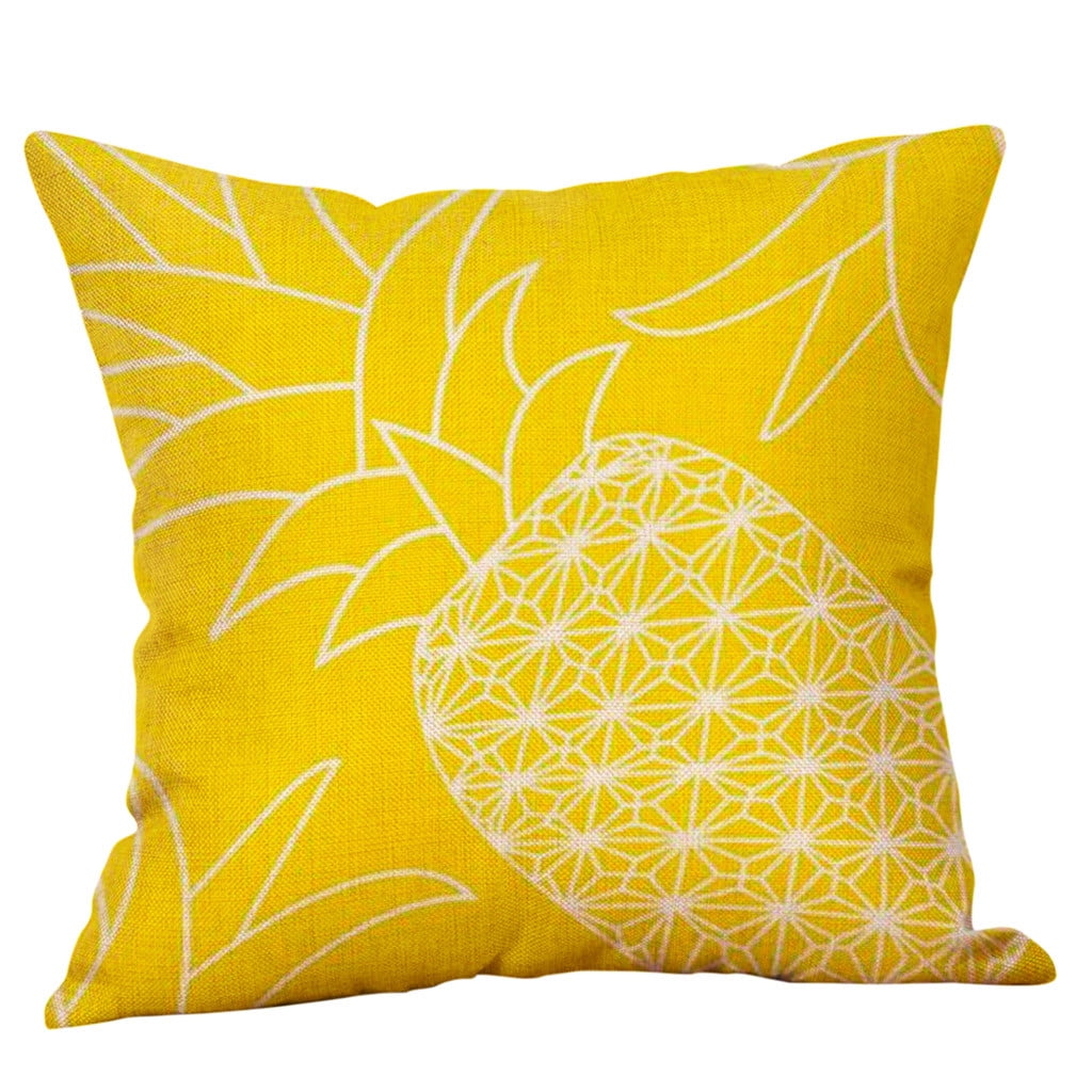 Mustard Pillow Case Yellow Geometric Fall Autumn Cushion Cover