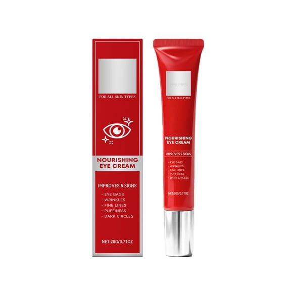 Retinol Eye Cream - Eye Cream for Dark Circles, Puffiness, Anti Aging, with Hyaluronic Acid, Peptides, Caffeine, Reduces Bags, Dark Circles Under Eye Treatment, Smooths Wrinkles & Fine Lines