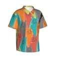 thumbnail image 2 of Funny Cat Men's 3d Print Casual Button Down Shirts, Novelty Hawaiian Short Sleeves L, 2 of 8