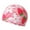 Watermelon Red, variant on BRGZLK Kids Beach Swim Cap Boys Girls Swimming Trendy Floral Print Swimming Hat Elastic Quick Drying Comfortable Swimming Cap for 3-10 Years Watermelon Red Free Size