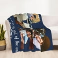 thumbnail image 4 of Personalised Anniversary Blanket with Name Gift Blanket for Valentine's Day, Birthday, Wedding Photo Blanket for Couples (1 Photo/Date), 4 of 6