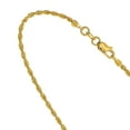 thumbnail image 2 of JewelStop 10k Yellow Gold 1.5mm Lite Rope Chain with Diamond Cut/Textured Finish and Lobster Lock -22in, 2 of 7