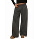thumbnail image 1 of Pantalones Deportivos de Pierna para Mujer, Cintura Alta, Holgados, con Cordón Interior y Pierna Recta. Gris Carbón XS, 1 of 9