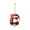 red-1C, variant on MMJ Christmas Tree Ornaments Initial Letter Pendant Acrylic Reindeer Design Hanging Decoration for Xmas Tree Home and Christmas Gifts for Family Friends 3.94in