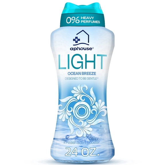 aphouse Light In-Wash Scent Booster Laundry Beads, No Heavy Perfumes, Ocean Breeze Scent, Long Lasting Freshness & Odor Eliminator for Laundry, HE Safe, 24 oz