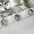 thumbnail image 4 of Manfei Cute Wolf Curtains Pack of 2 (42x84 Each) for Boys Girls, Cartoon Woodland Animal Curtains Blackout, Green Pine Tree Living Room Curtains, Luxury Bedroom Decor, 4 of 6