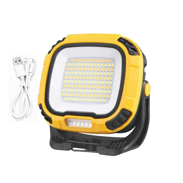 Linterna COB Linterna LED Lámpara Antorcha de luz de emergencia impermeable para fiesta Amarillo