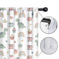 thumbnail image 4 of Blackout Kids Curtains,White Cartoon Dinosaurs Sweets Rainbows Pattern Childrens Insulated Curtains Set Of 2,Bedroom Essentials,Toddler Room Decor 42"x54", 4 of 5