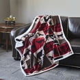 thumbnail image 2 of Virah Bella Lodge Life Flannel Throw Blanket with Sherpa Backing 50 X 60, 2 of 2