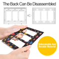 thumbnail image 4 of Yayeee Rocker Switch Wall Plate 2-Gang 4.7"x4.6" Home Decorative Outlet Cover, Moon Pattern, 4 of 6