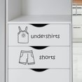 thumbnail image 2 of 1 Sheet Clothing Label Decal Wardrobe Clothing Classification Sticker Dresser Decal, 2 of 5