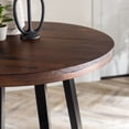thumbnail image 5 of Walker Edison 36” Rustic Distressed Wood Counter-Height Dining Table, Mahogany, 5 of 19