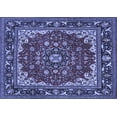 thumbnail image 1 of Ahgly Company Indoor Rectangle Medallion Blue Traditional Area Rugs, 7' x 9', 1 of 4