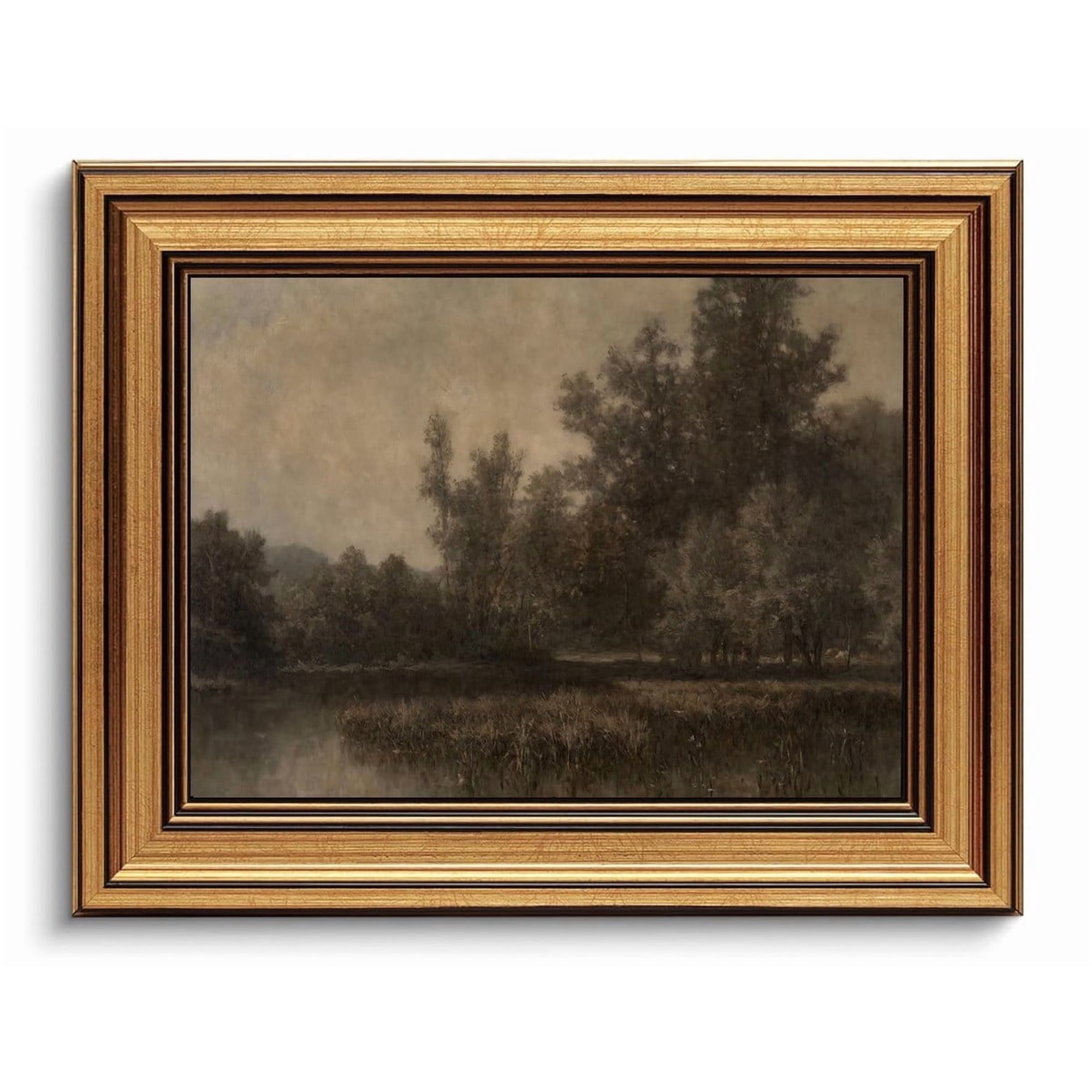 Vintage Fall Landscape Wall Art Print Farmhouse Decor