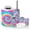 Color 1, variant on Bathroom Accessory Set 6 Piece with Hand drawn seamless dinosaurs tropical leaves flowers Nursery Toothbrush Holder, Soap Dispenser, Soap Dish, Trash Can with Lid, Toothbrush Cup, Toilet Brush Holder