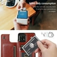 thumbnail image 3 of for Samsung Galaxy A22 5G (Not 4G) Wallet Case with Card Holder,PU Leather Kickstand Card Slots Case Double Magnetic Clasp Durable Shockproof Cover for Samsung Galaxy A22 5G Brown-SK, 3 of 18