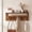 Brown-8 Hooks, variant on odorsTT Wall Mounted Coat Rack with Shelf, Solid Wood Floating Organizer with Magnetic Hooks for Clothes/Hats/Bags - Brown-6 Hooks